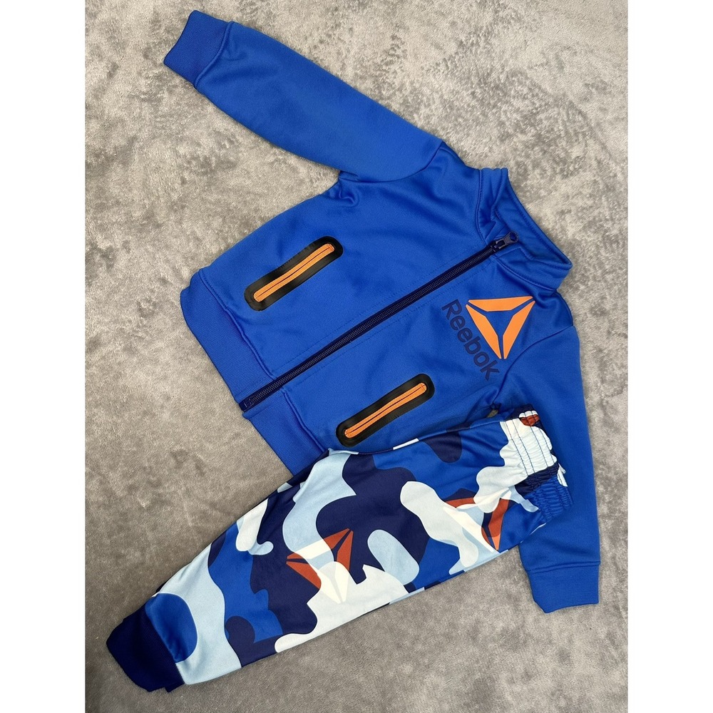 NEW REEBOK Boys Toddler Jacket and Joggers 2 pc Set 12 MO
